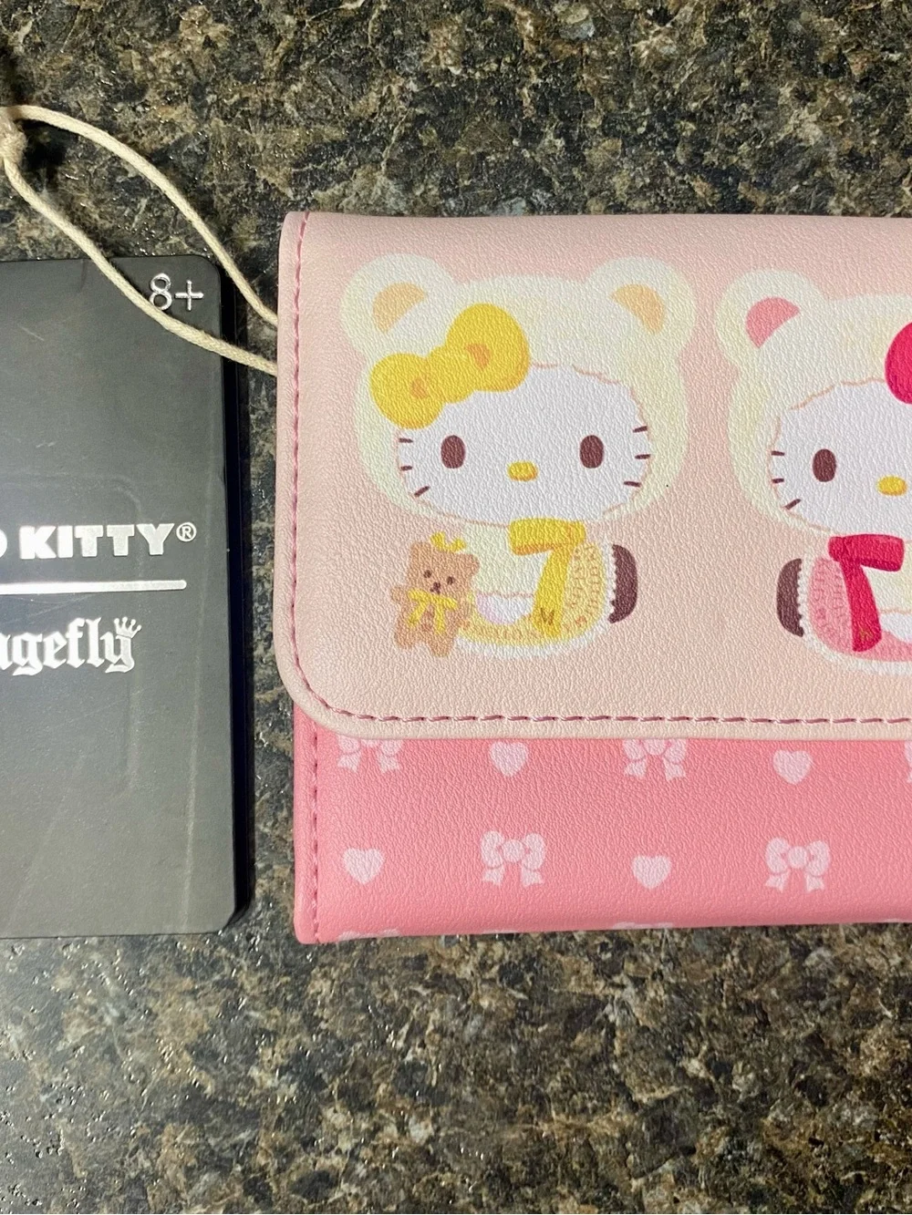 Loungefly Hello Kitty Pink, Yellow and Red Cartoon Wallet
